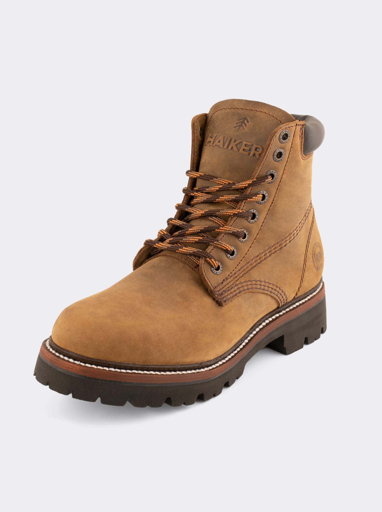 Men's Leather Lace Up Extra Lightweight Boot Papaya Crazy Color Style Haiker 2415
