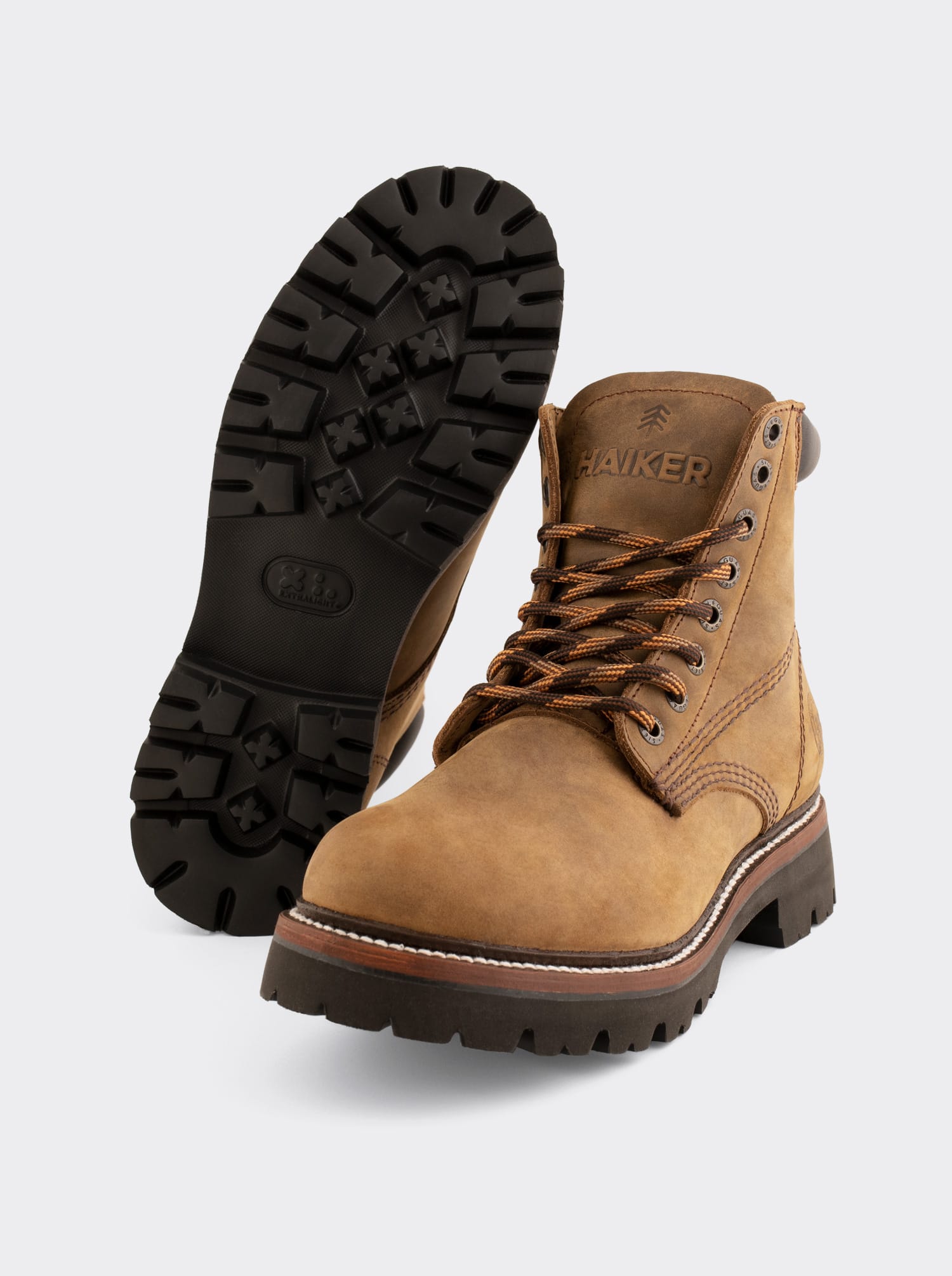 Men's Leather Lace Up Extra Lightweight Boot Papaya Crazy Color Style Haiker 2415