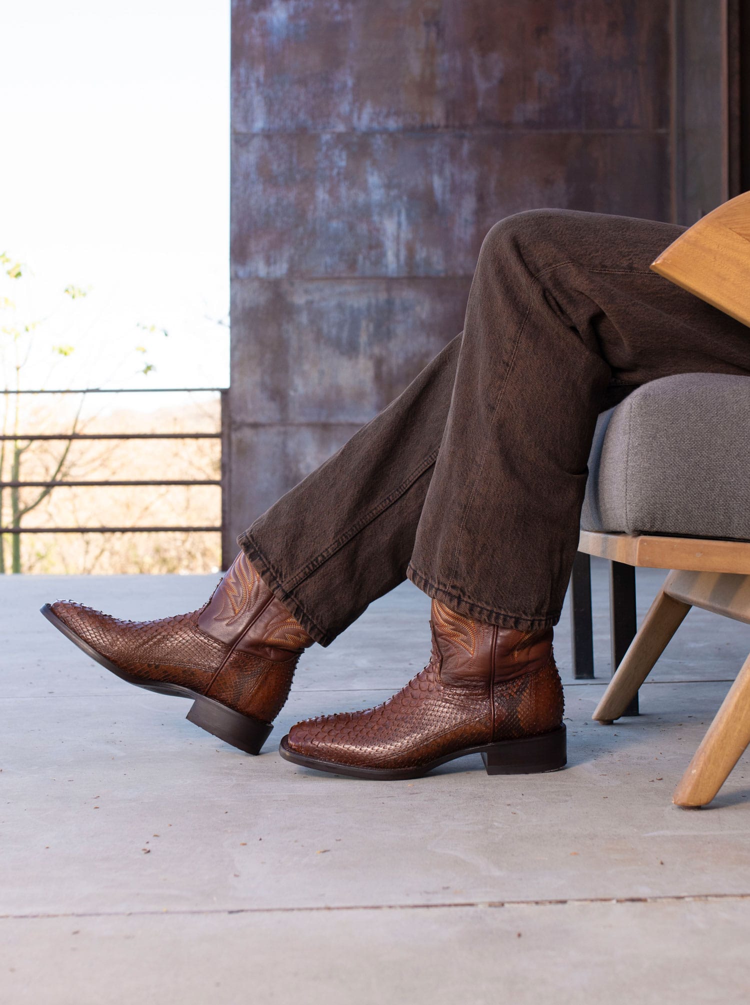 Rodeo Boot with Leather Sole in Imitation Leather Dragon Cognac Style 1555 (copia) (copia) (copia)