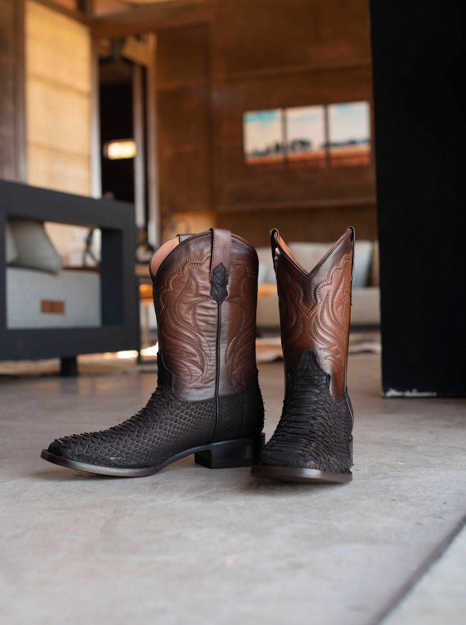 Rodeo Boot with Leather Sole in Imitation Leather Dragon Cognac Style 1555 (copia) (copia) (copia)