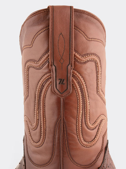 Rodeo Boot with Leather Sole in Imitation Leather Dragon Cognac Style 1555 (copia) (copia) (copia) (copia) (copia) (copia)