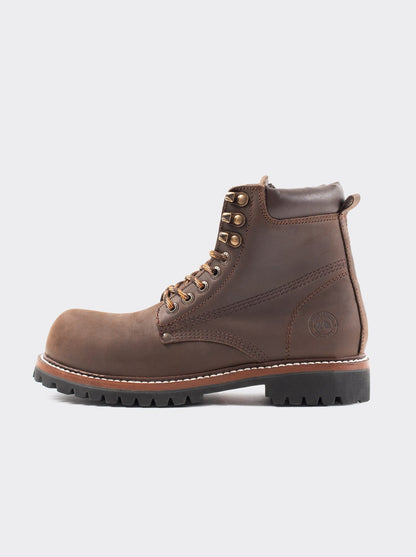 Haiker Boot with Polyamide Helmet Crazy Café Style 2413