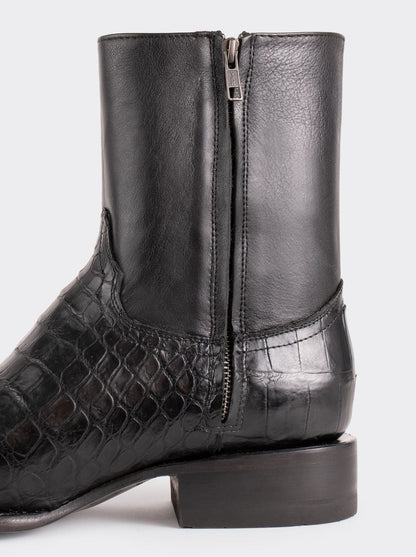 Montana Black Zippered Cowboy Bootie Style 11200 (copia) (copia) (copia)