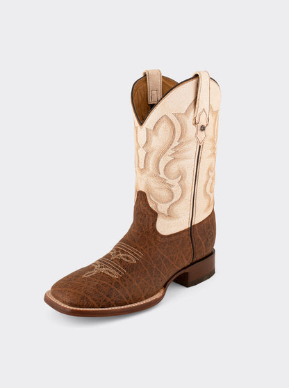 Rodeo Boot with Leather Sole in Imitation Leather Dragon Cognac Style 1555