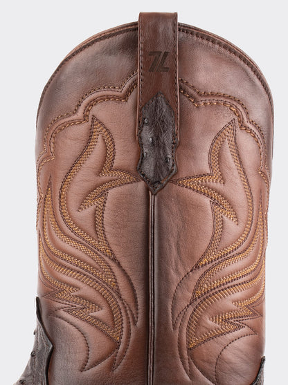 Rodeo Boot with Leather Sole in Imitation Leather Dragon Cognac Style 1555 (copia) (copia)