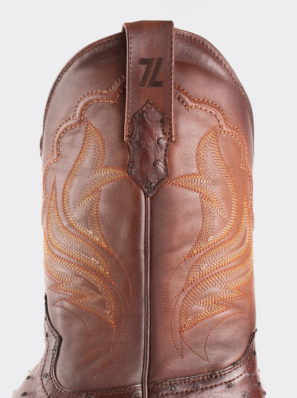 Rodeo Boot with Leather Sole in Imitation Leather Dragon Cognac Style 1555 (copia)