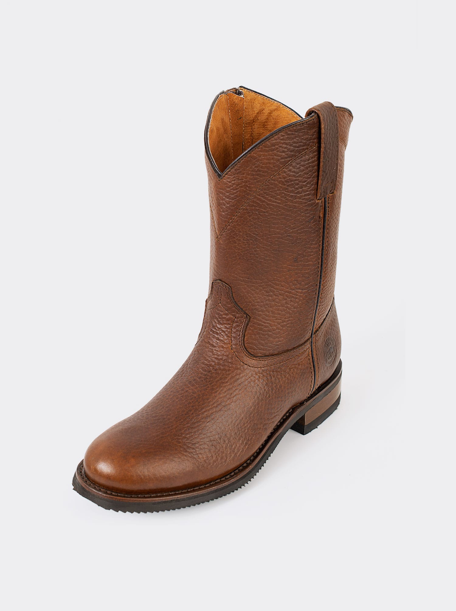 Zippered Roper Boot in Bull Fight Ocher Style 1677