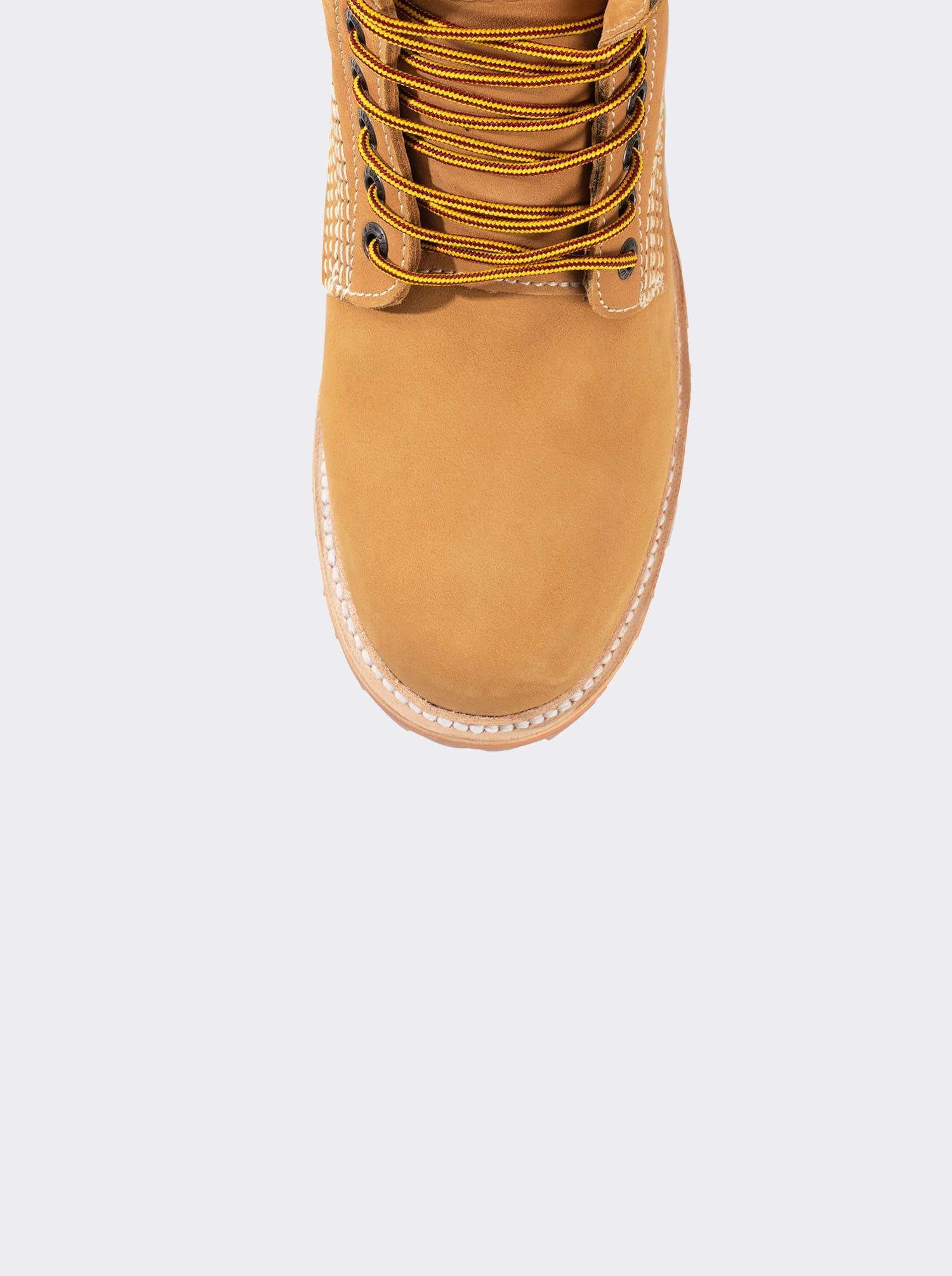 Men's Leather Lace Up Outdoor Boot in Wheat Nubuck Color Style Haiker 2415
