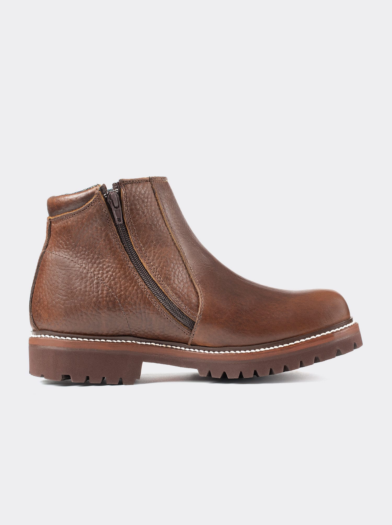 Zippered Comfort Boot in Bull Fight Ocher Style 2466