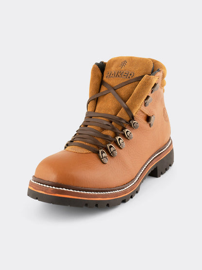 Men's Leather Mountaineering Boot with Vibram® Sole Maple Bull Fight Color Style Haiker 2483