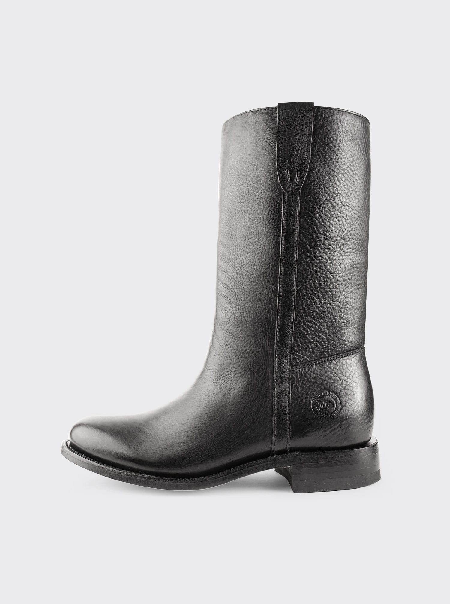 Spanish Boot with Montana Closure, Black, Style 3063