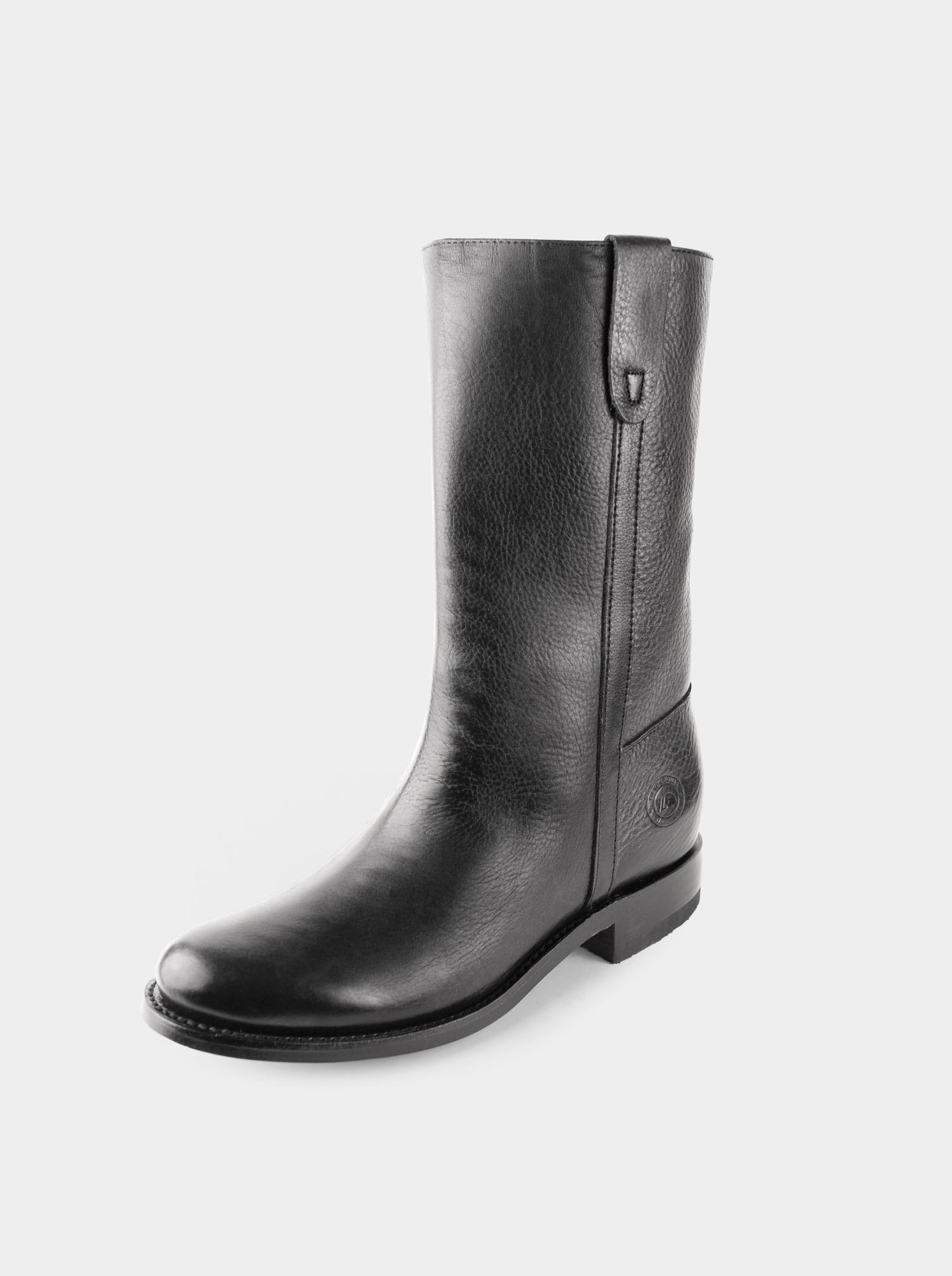 Spanish Boot with Montana Closure, Black, Style 3063