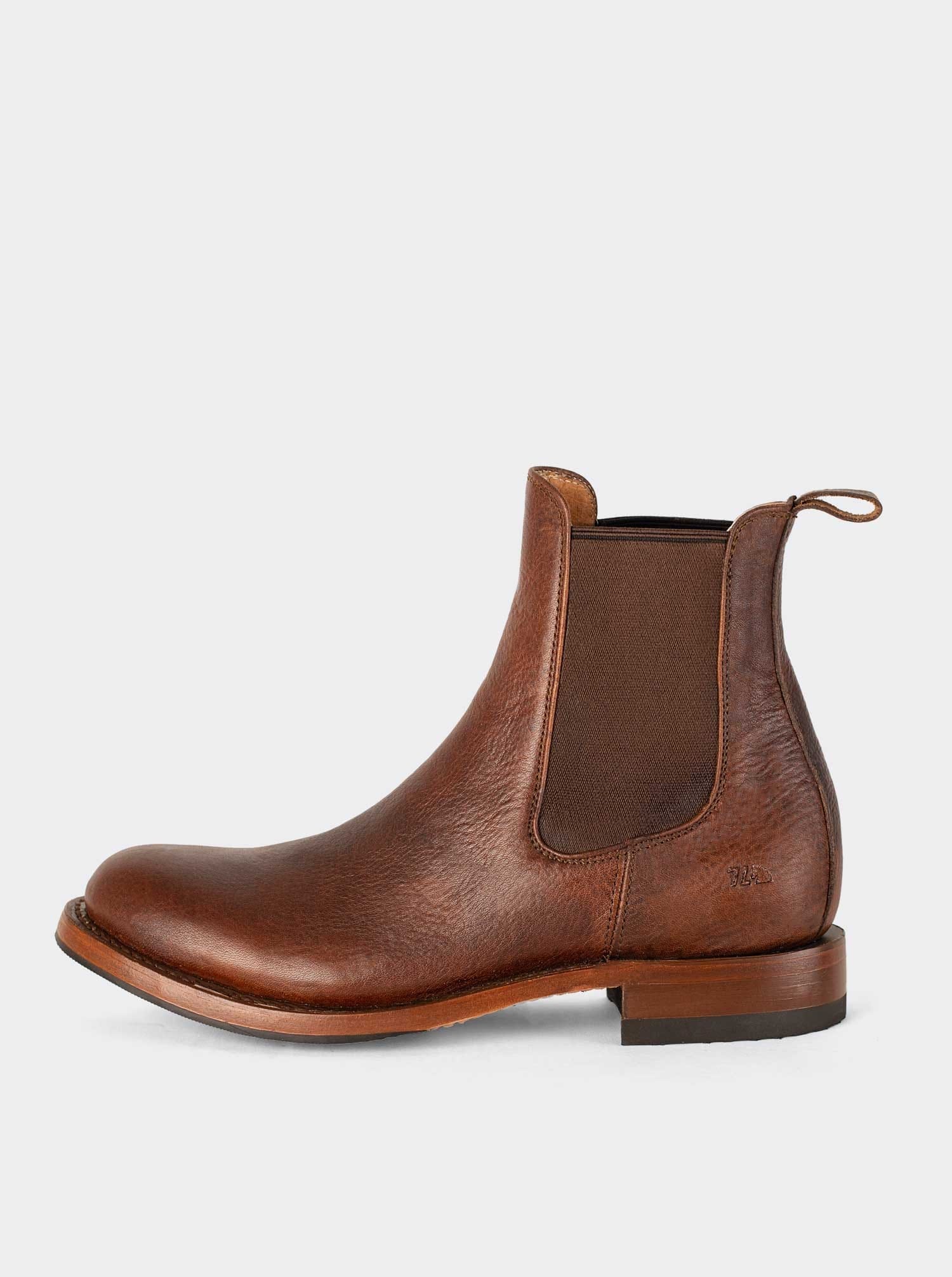 Men’s Leather Chelsea Boot with Slip-Resistant Sole Whiskey Paddock Style 6206