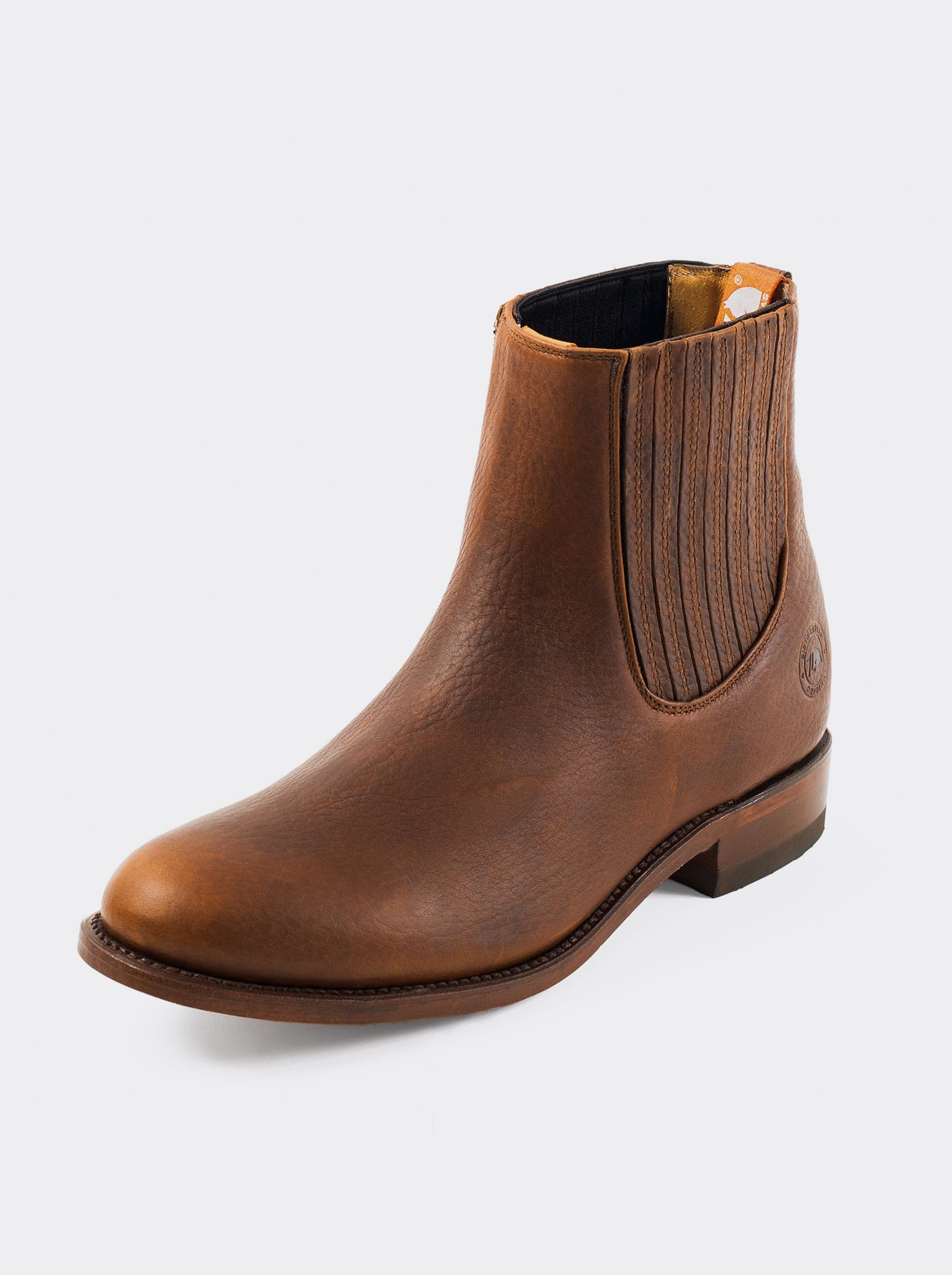 Charro Boot with Leather Sole, Bull Fight Ochre, Style 6000