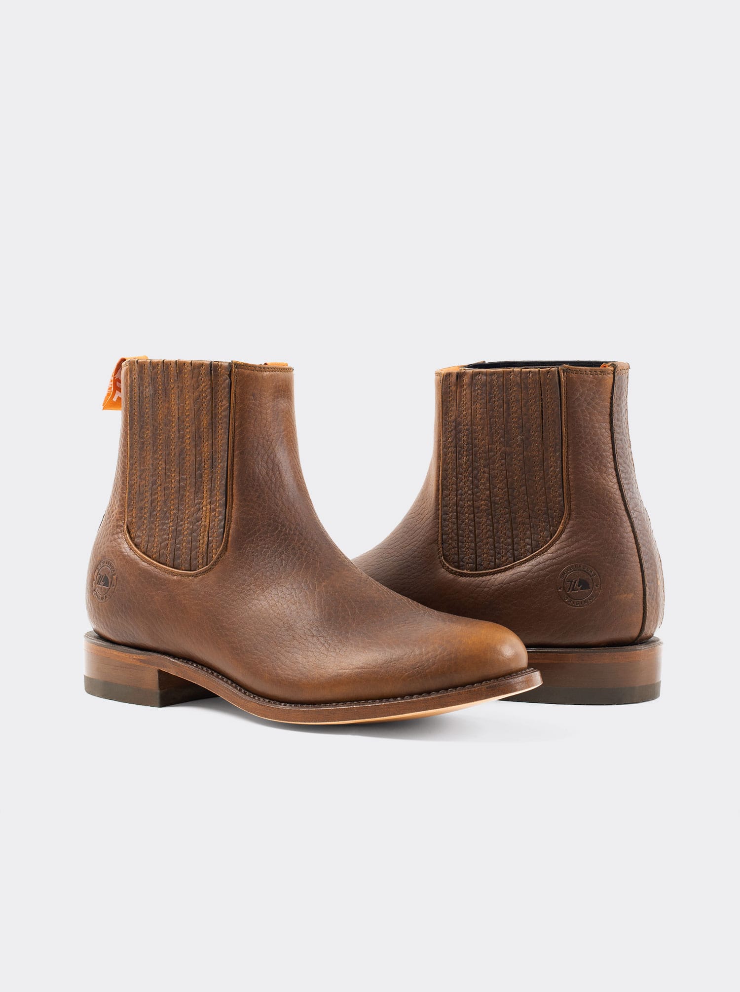 Charro Boot with Leather Sole, Bull Fight Ochre, Style 6000