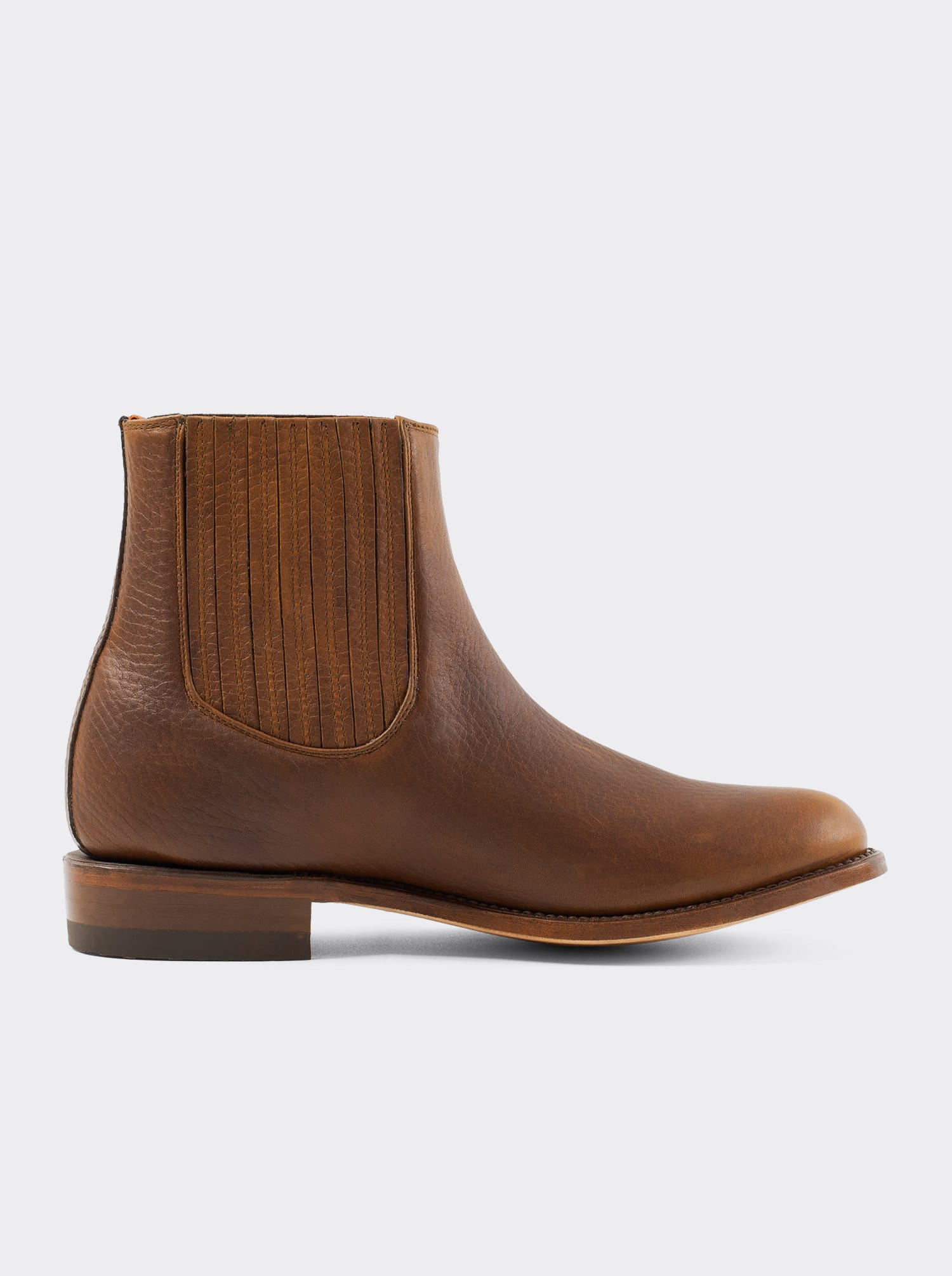 Charro Boot with Leather Sole, Bull Fight Ochre, Style 6000