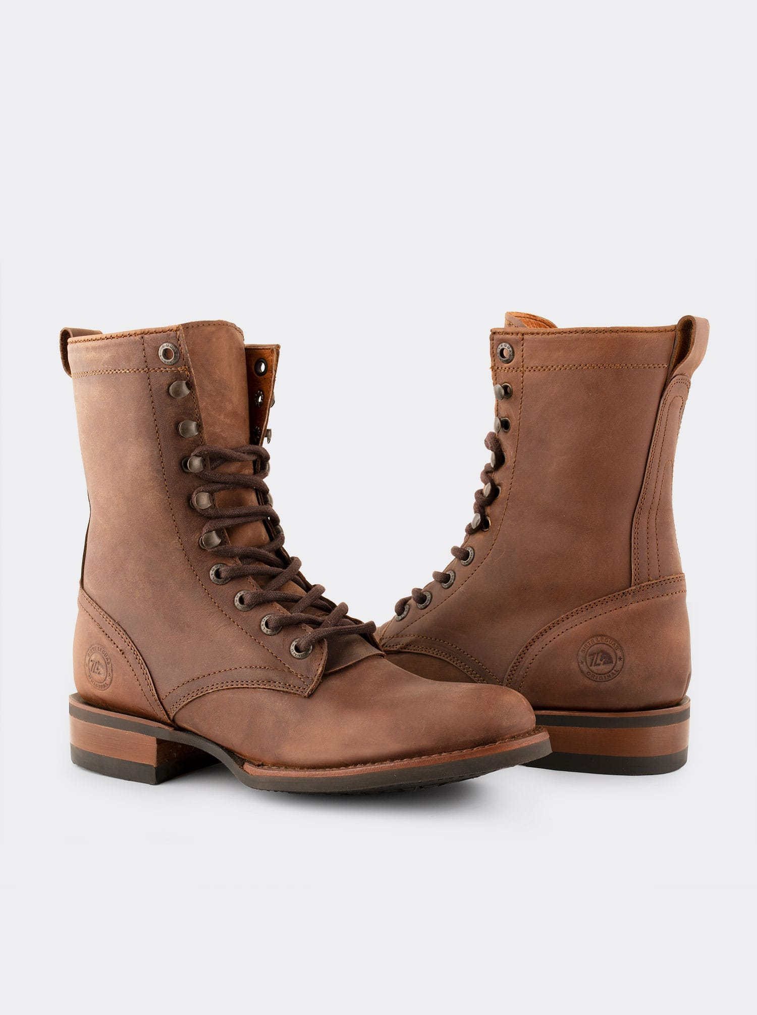 Lacer Cowboy Boot Vibram Sole Oil Resistant Oil Resistant Agreste Whiskey Style 6309