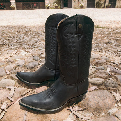 Cuban Heel Cowboy Boot in Montana Black Style 1041