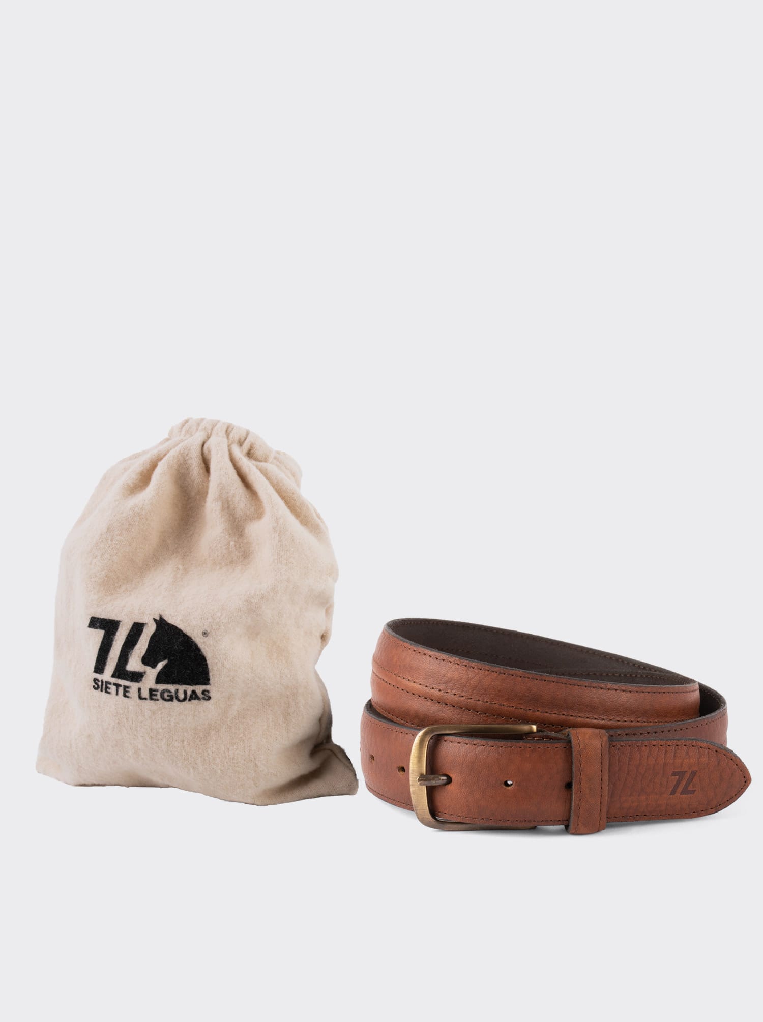 Thin Bull Fight Belt, Ochre, Style 12