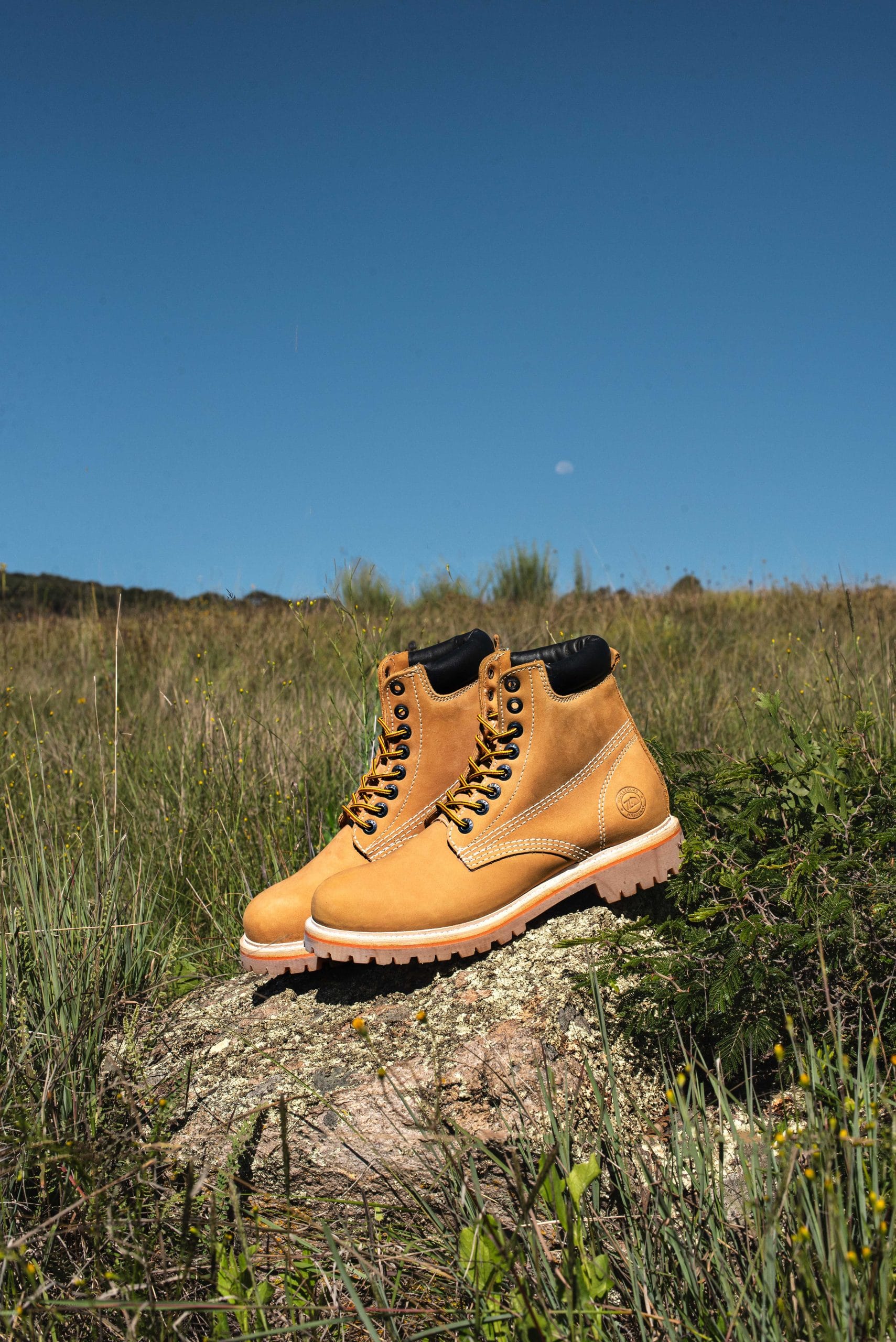 Men's Leather Lace Up Outdoor Boot in Wheat Nubuck Color Style Haiker 2415