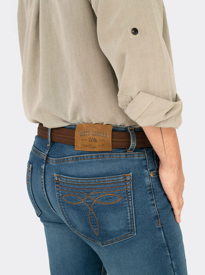 7L FLEX Regular Cut Denim Jeans Indigo Stone