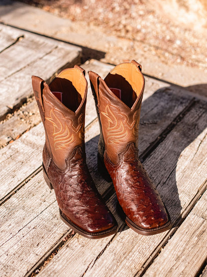 Rodeo Boot with Leather Sole in Imitation Leather Dragon Cognac Style 1555 (copia)