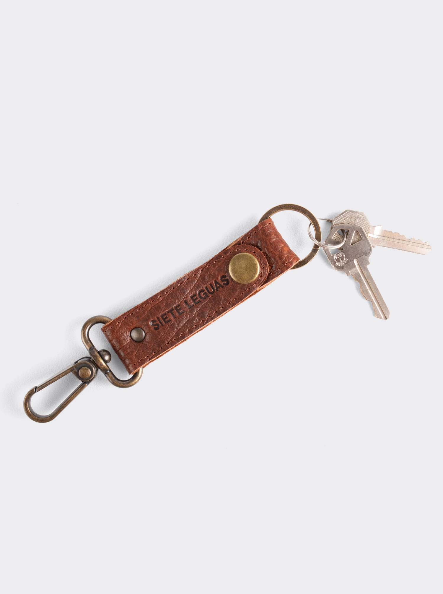 Seven Leagues Key Ring in American Bison Whiskey