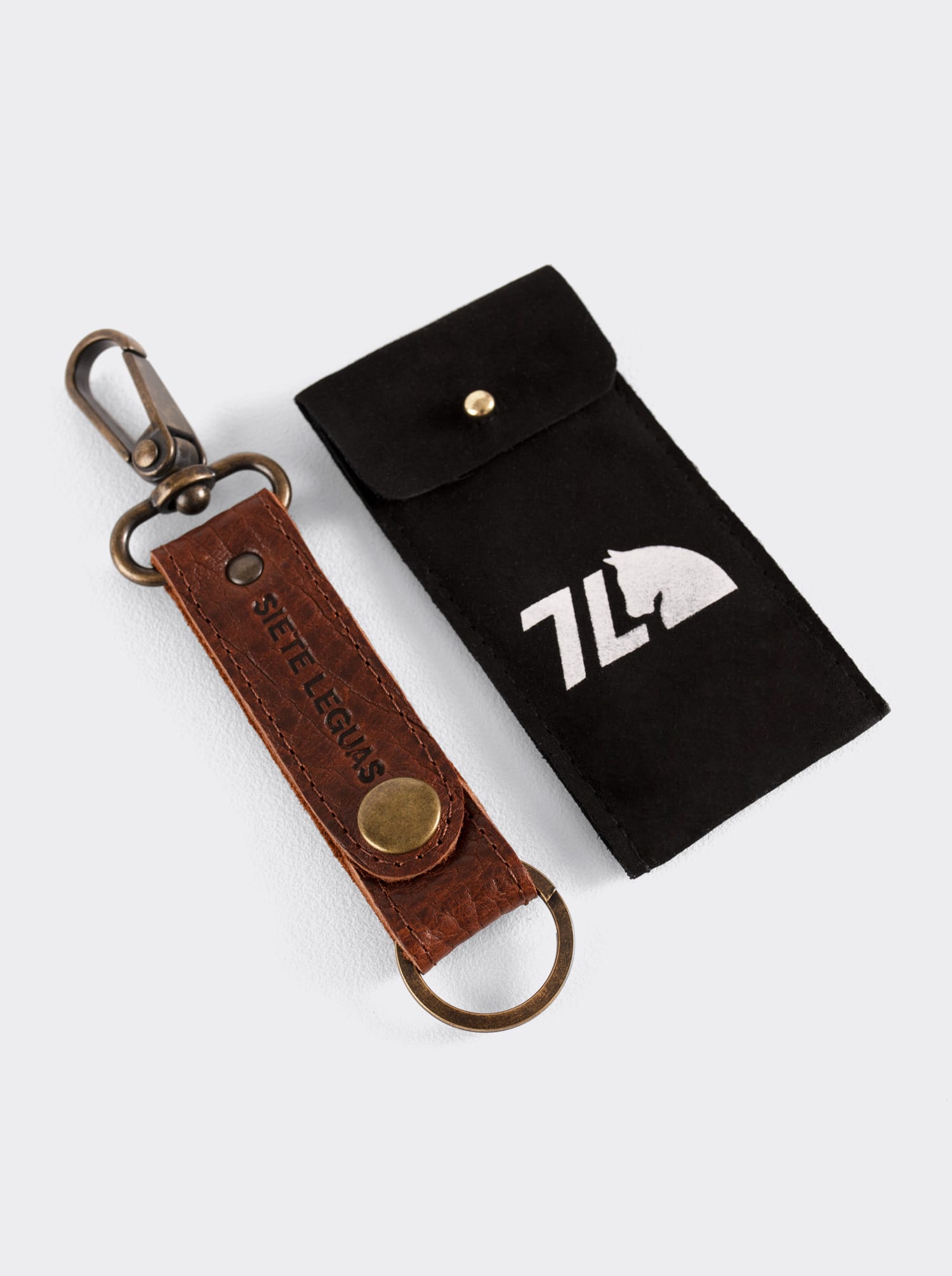 Seven Leagues Key Ring in American Bison Whiskey