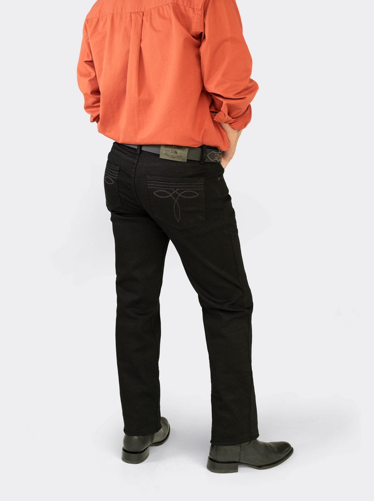 7L FLEX Regular Cut Denim Jeans Black