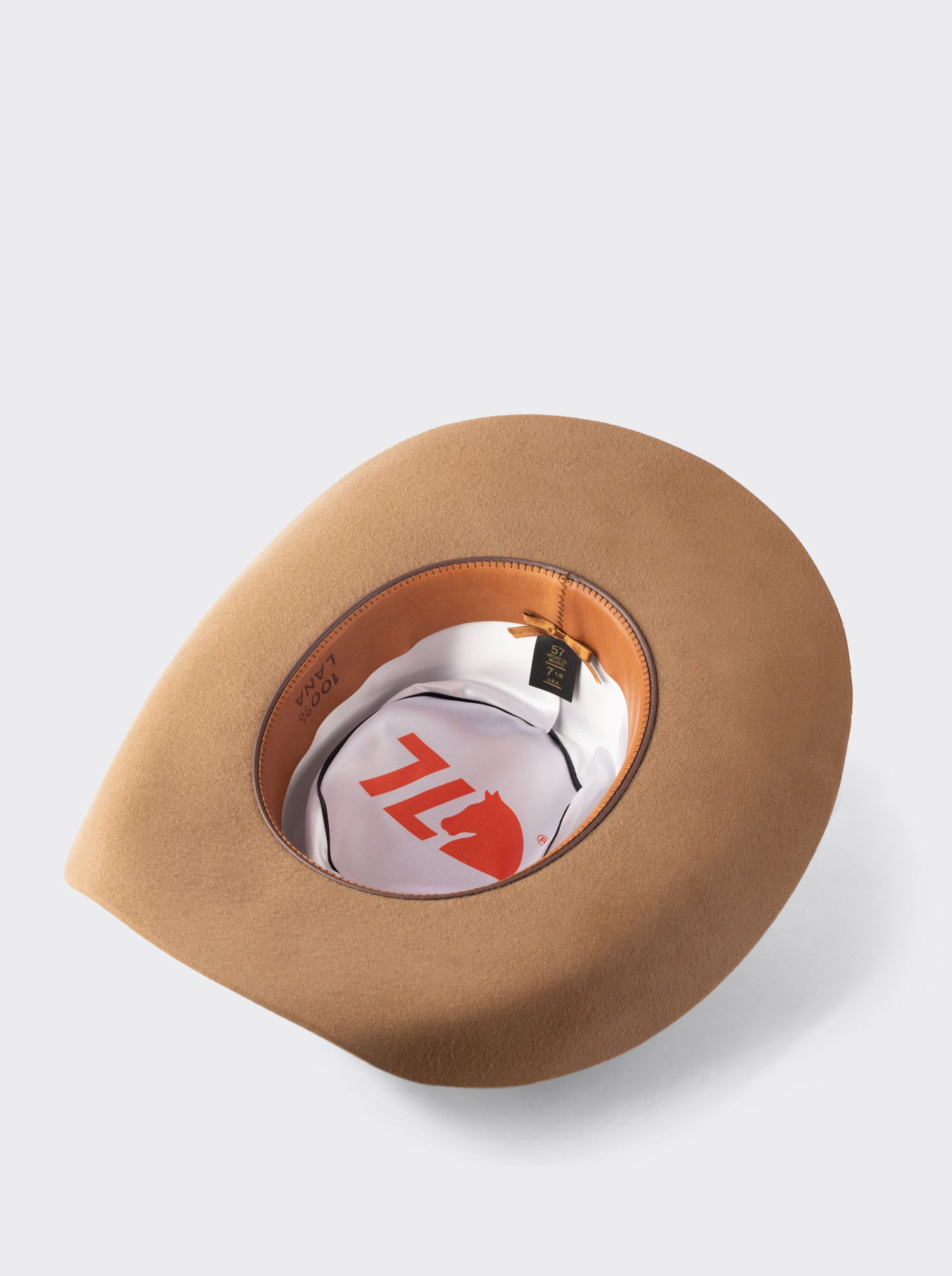 Texana Style Cowboy Hat in Camel Wool