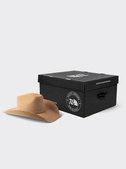 Texana Style Cowboy Hat in Camel Wool