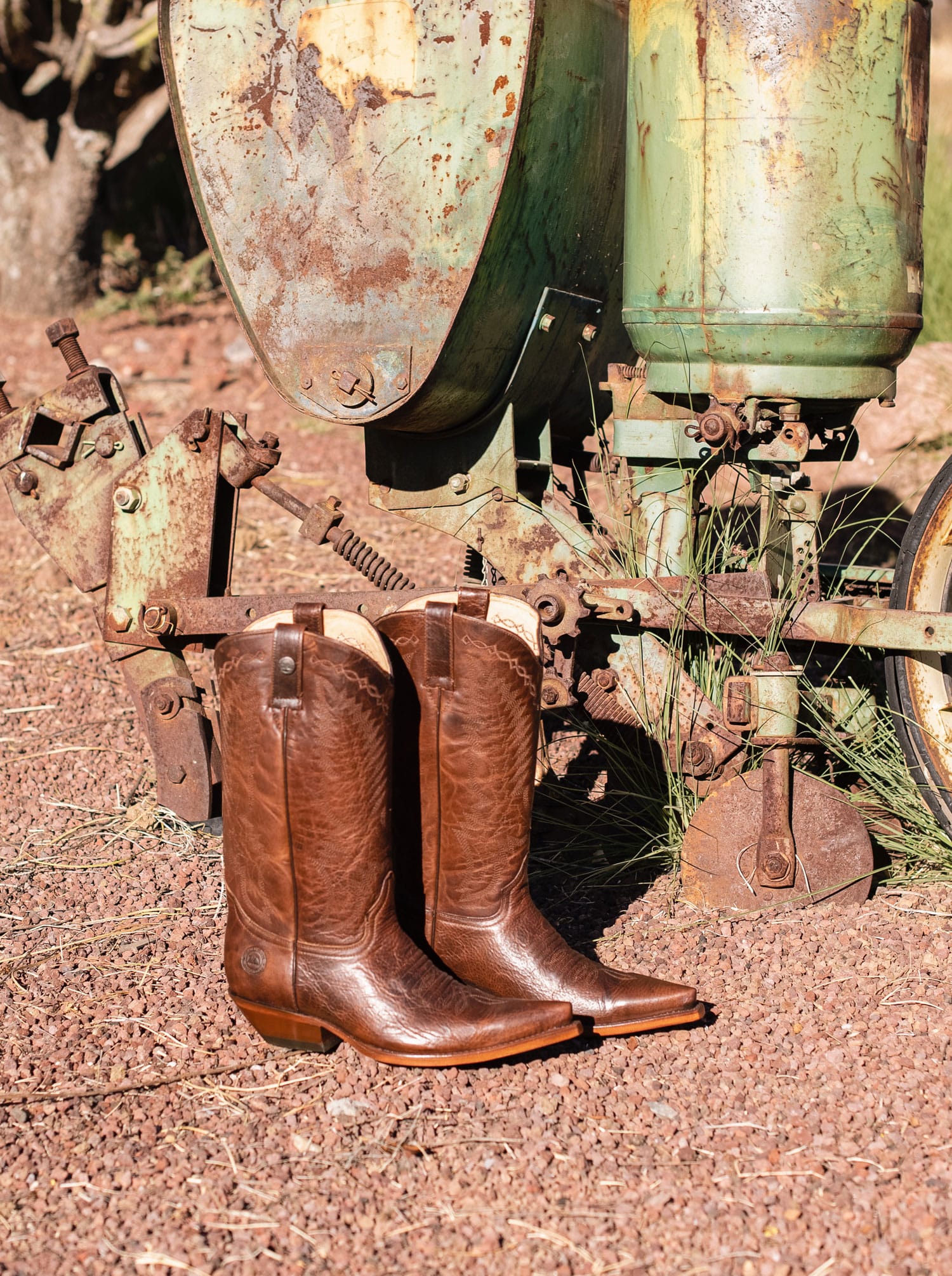 Men's Leather cuban Heel Cowboy Boot Whiskey Paddock Style 1748