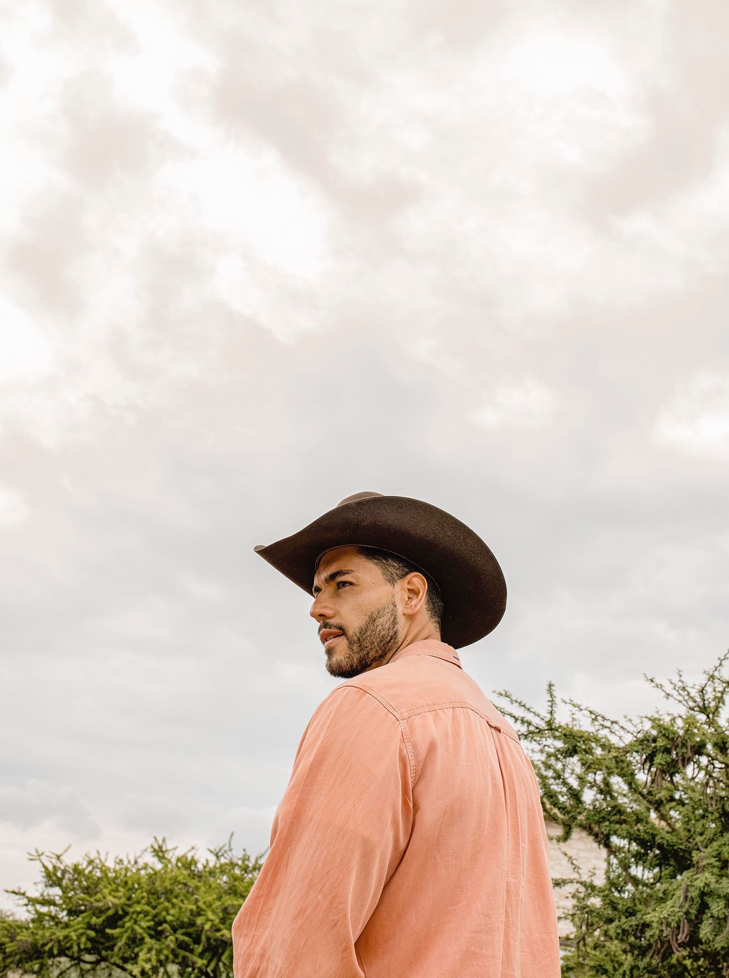 Texana Style Cowboy Hat in Chocolate Wool