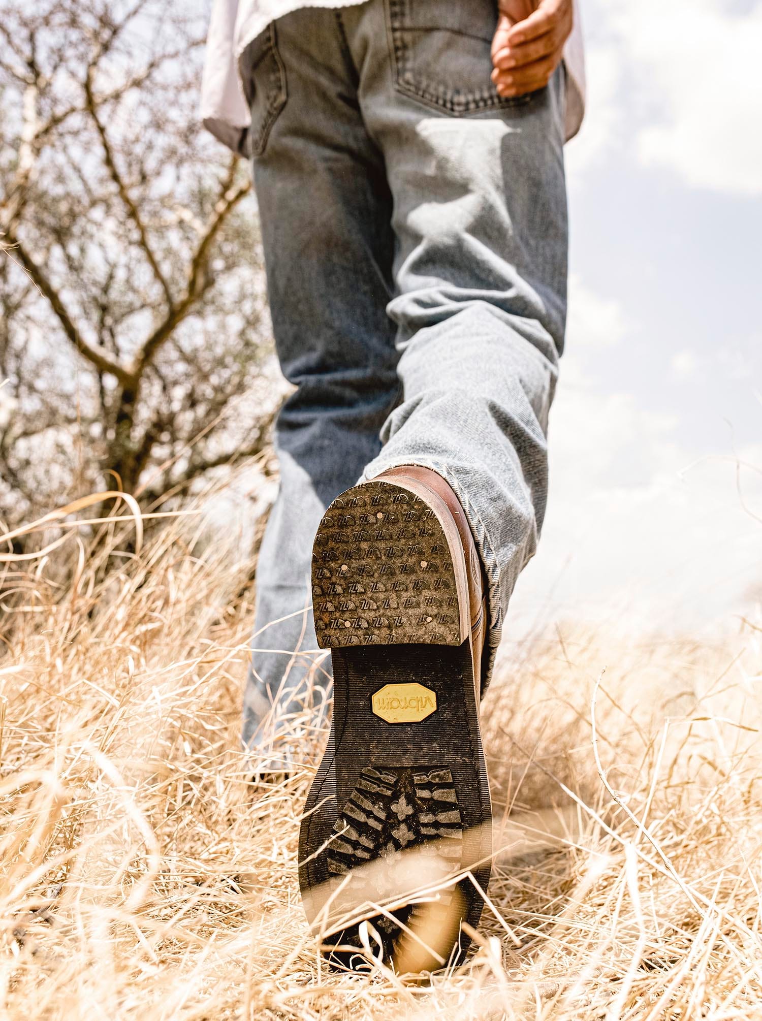 Vibram® Oil Resistant Sole Roper Boot in Paddock Whiskey Style 1000